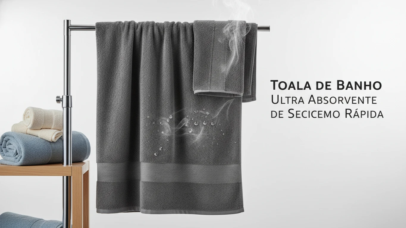 Toalha de Banho Ultra Absorvente de Secagem Rápida