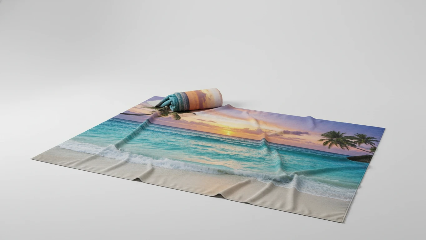 Toalha de Microfibra de Secagem Rápida Estampada