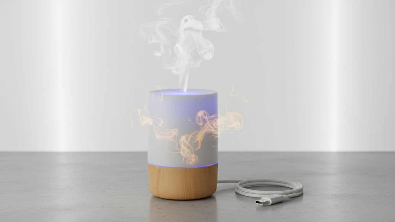 Umidificador e Difusor de Aromas USB