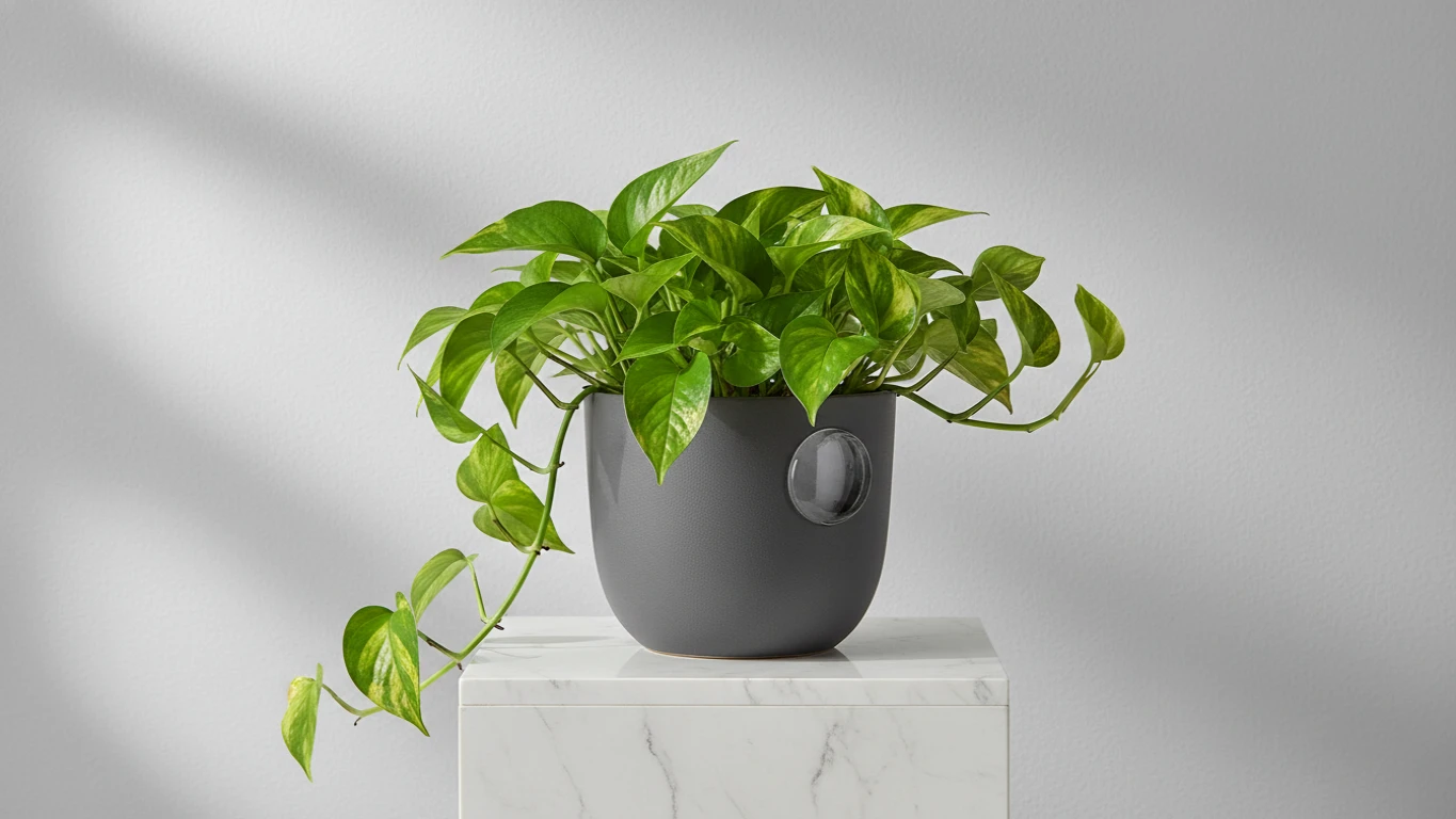 Vaso Autoirrigável com Planta Ornamental