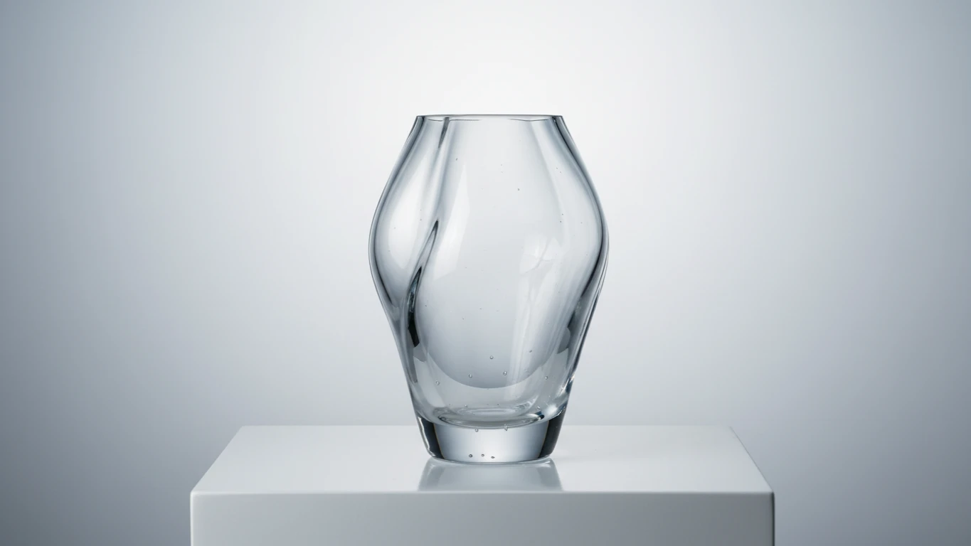 Vaso de Cristal Artesanal Minimalista