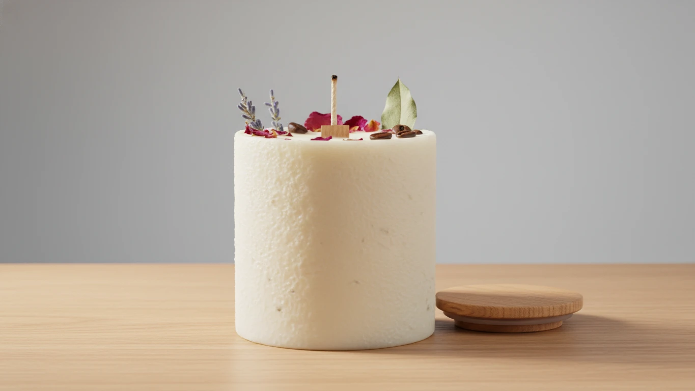 Vela Aromática Vegetal Artesanal