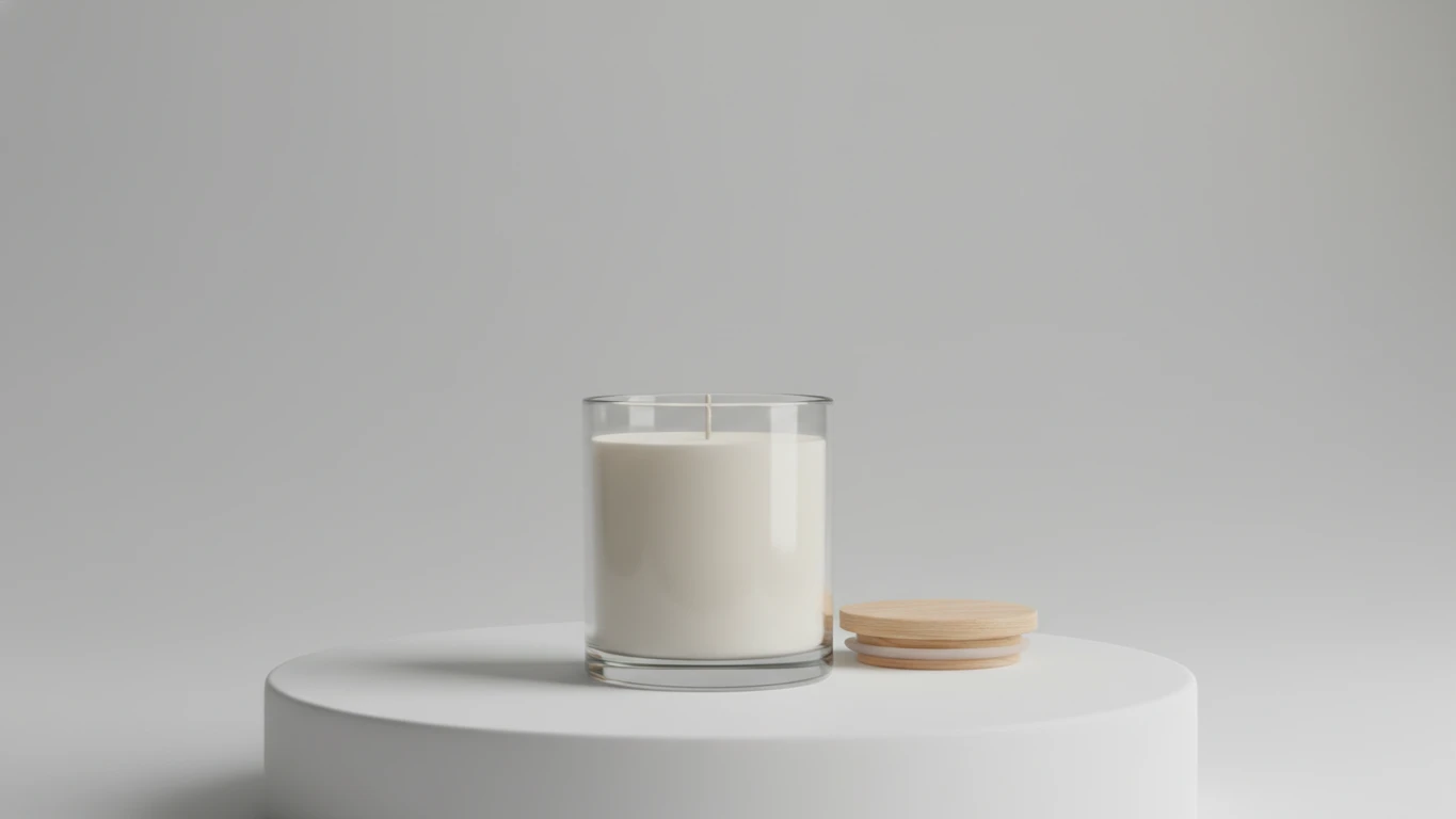 Vela Aromática em Pote de Vidro Minimalista