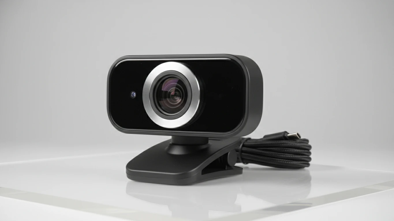 Webcam de Alta Resolução com Foco Automático