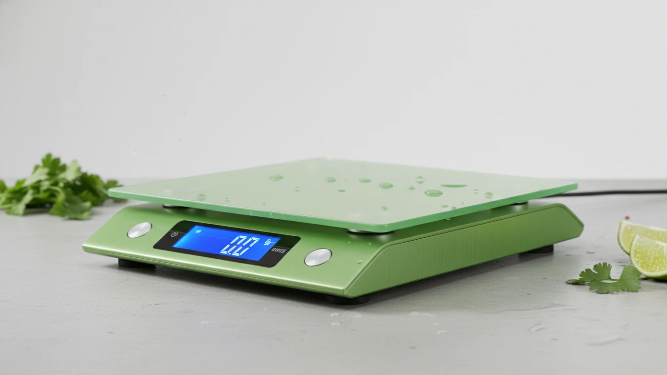Balança Digital de Cozinha Verde