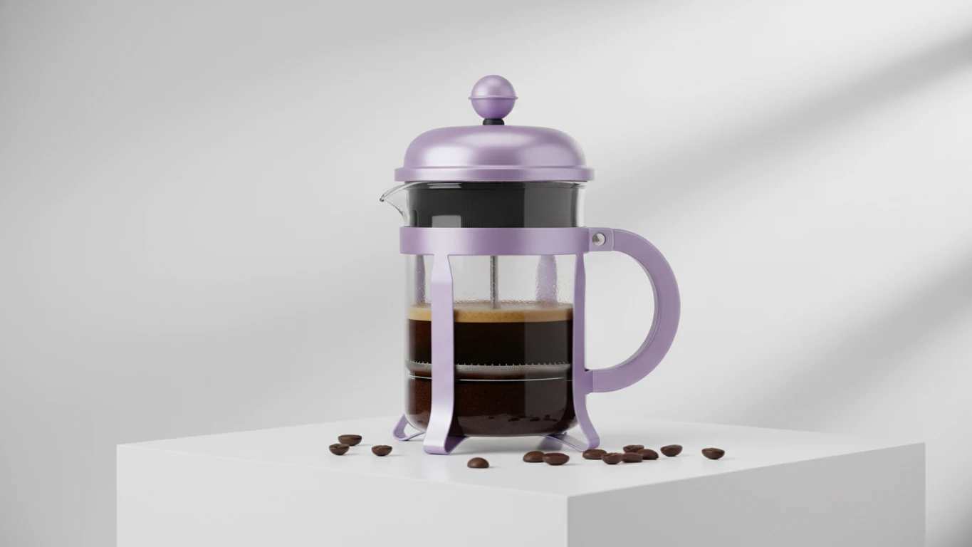Cafeteira Prensa Francesa Lilás