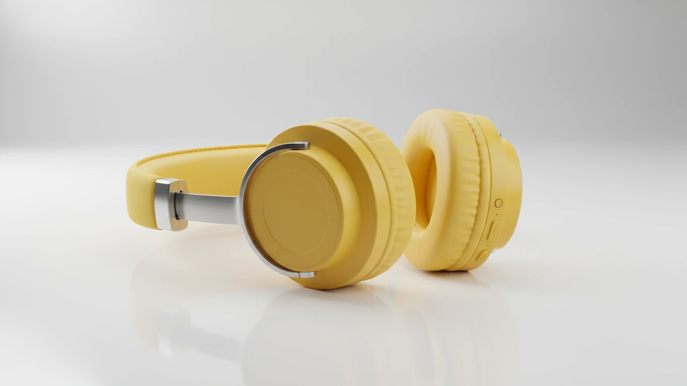 Fone de Ouvido Bluetooth On-ear Amarelo