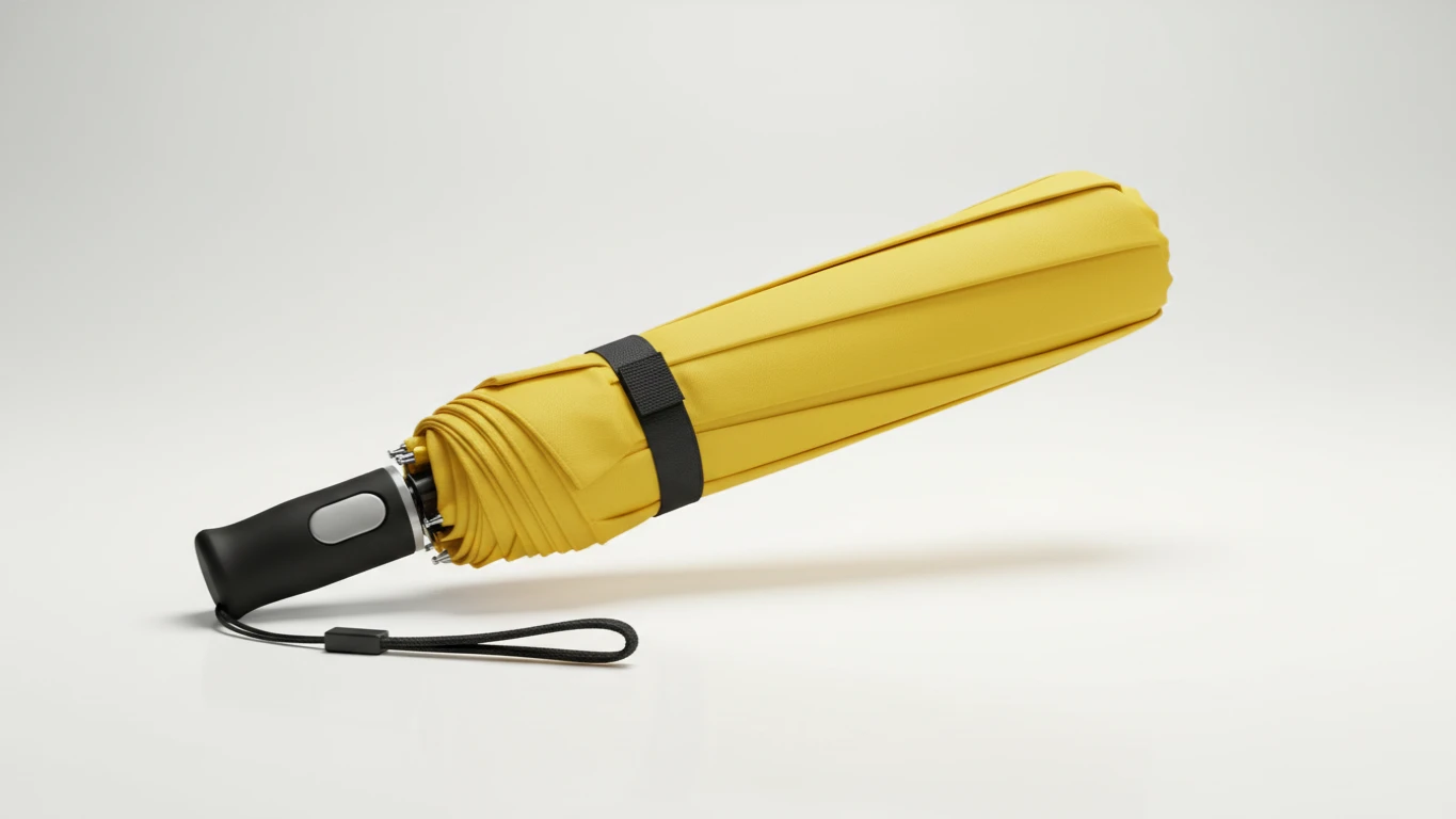 Guarda-Chuva Automático de Alta Resistência Amarelo