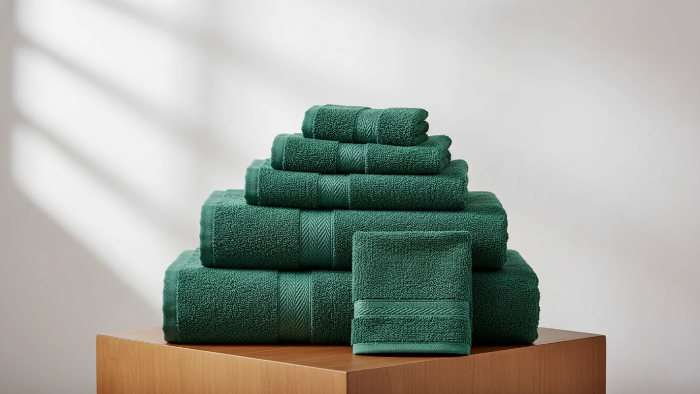 Jogo de Toalhas de Banho Luxo Verde