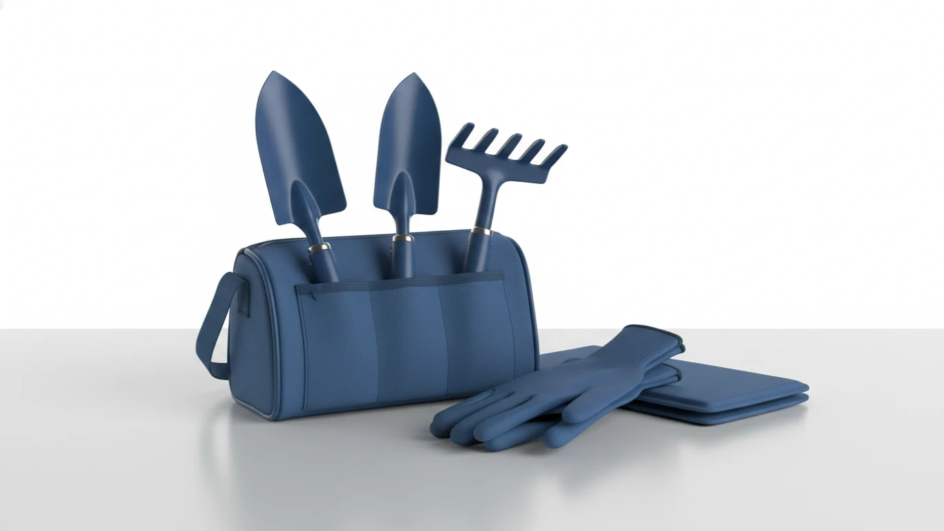 Kit de Jardinagem Compacto Azul