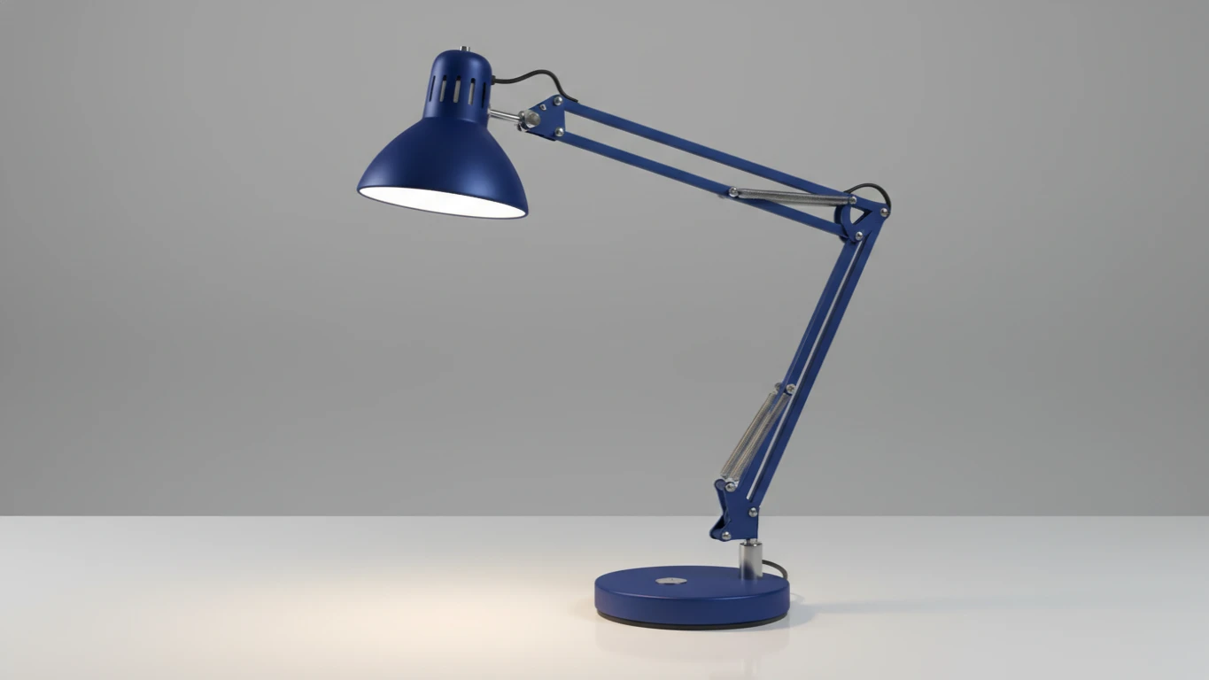 Luminária de Mesa Articulada Azul