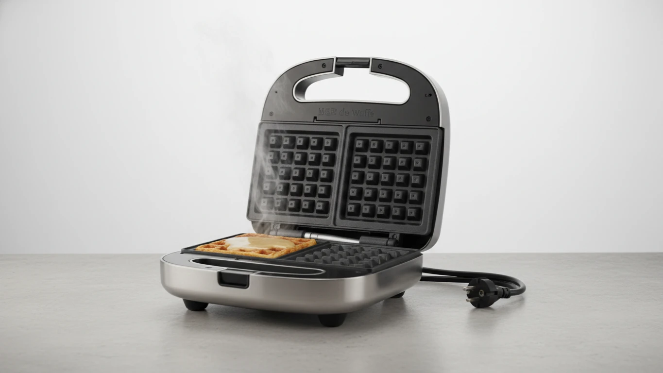 Máquina de Waffle Antiaderente de Alta Performance