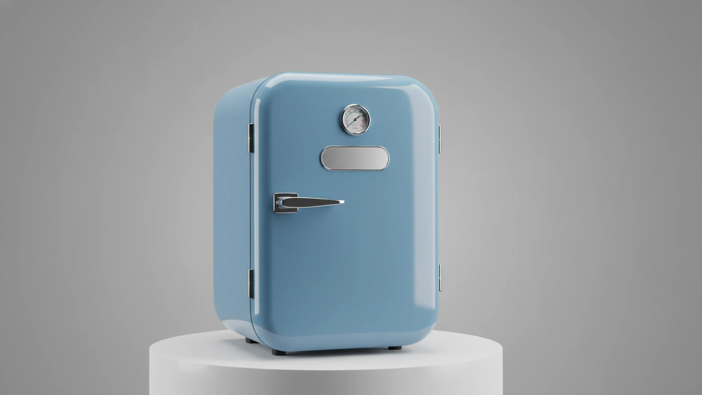 Mini Geladeira Portátil Retrô