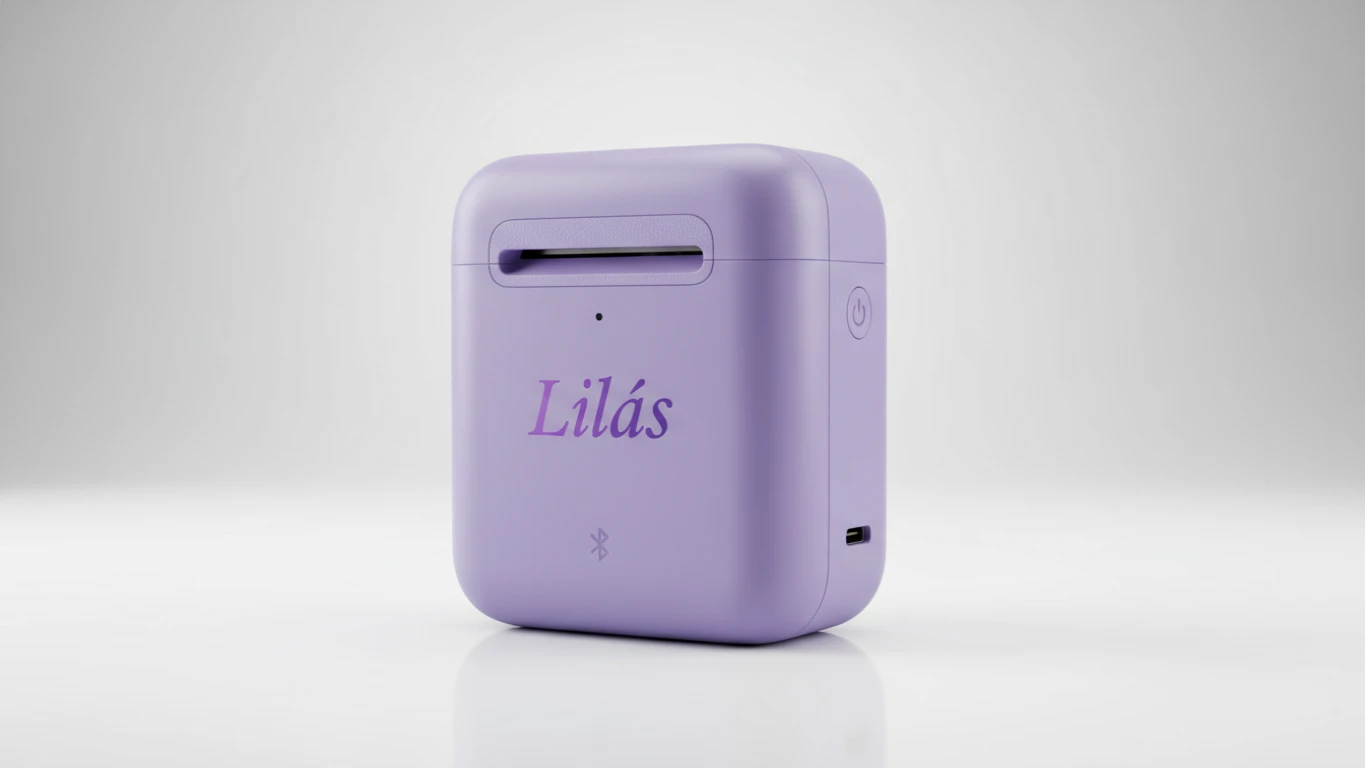 Mini Impressora de Fotos Bluetooth Lilás