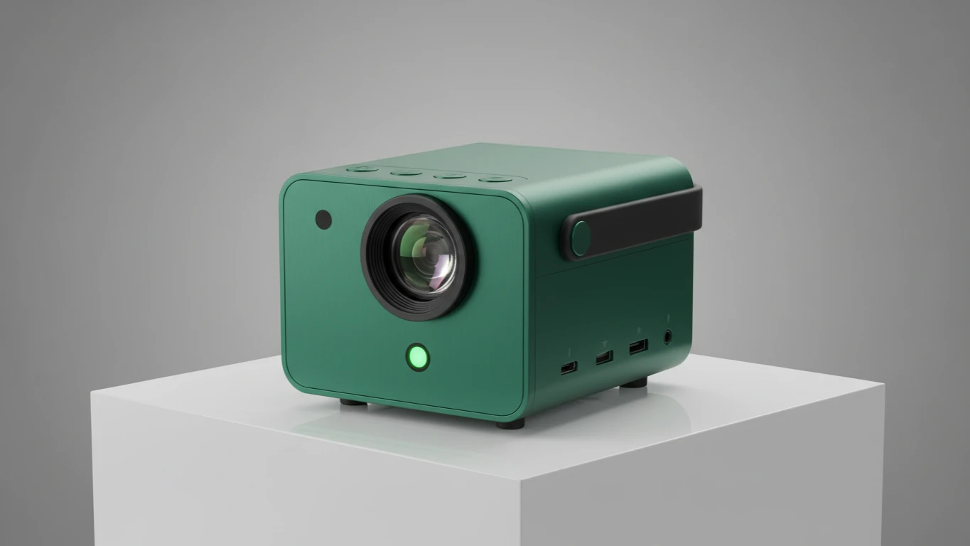 Mini Projetor Portátil de LED Verde