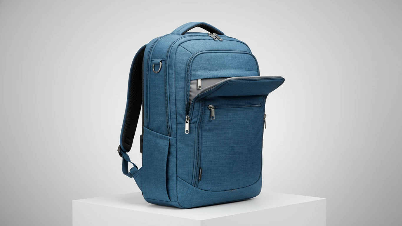 Mochila Executiva Antifurto Azul