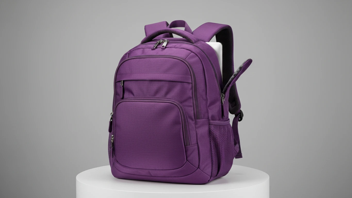 Mochila com Compartimento para Notebook Roxa