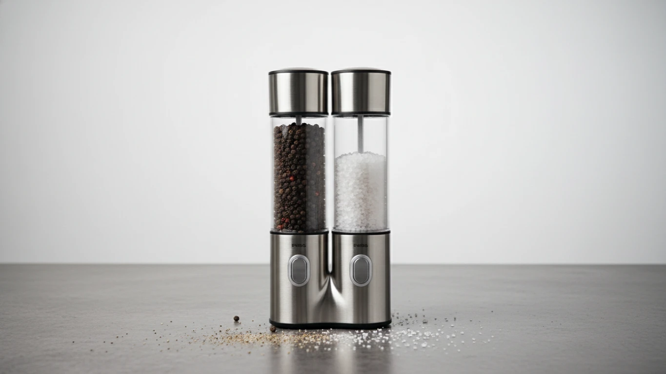 Moedor de Pimenta e Sal Elétrico em Aço Inox