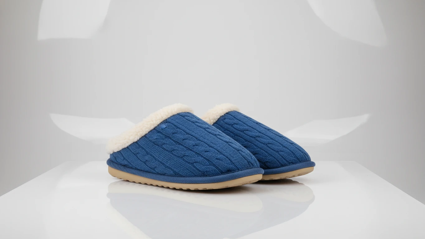 Pantufa Térmica Forrada Azul