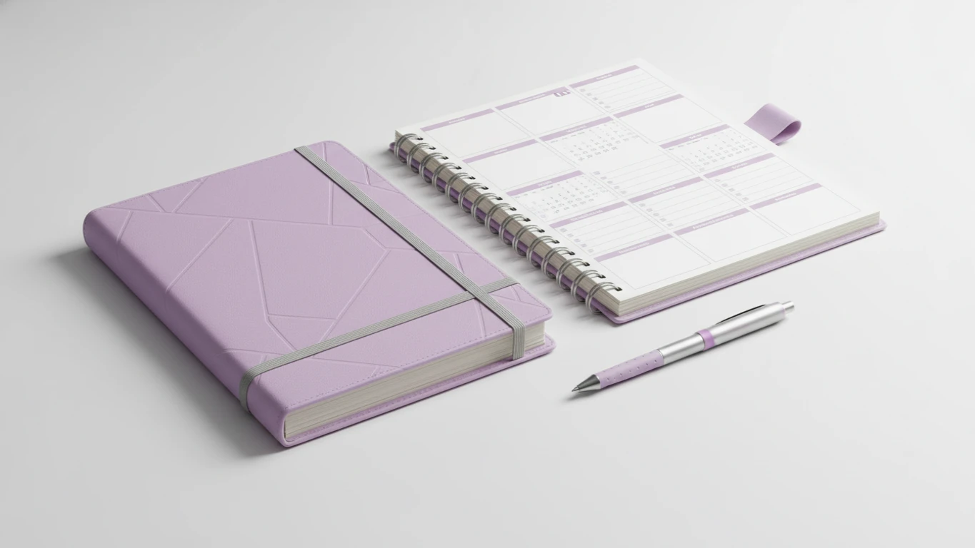 Planner Anual Organizador Lilás