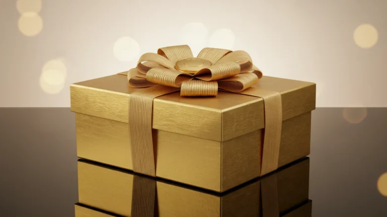 Presente na Cor Dourada