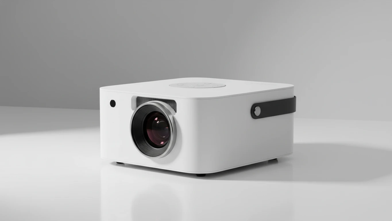 Projetor Portátil de Cinema Branco