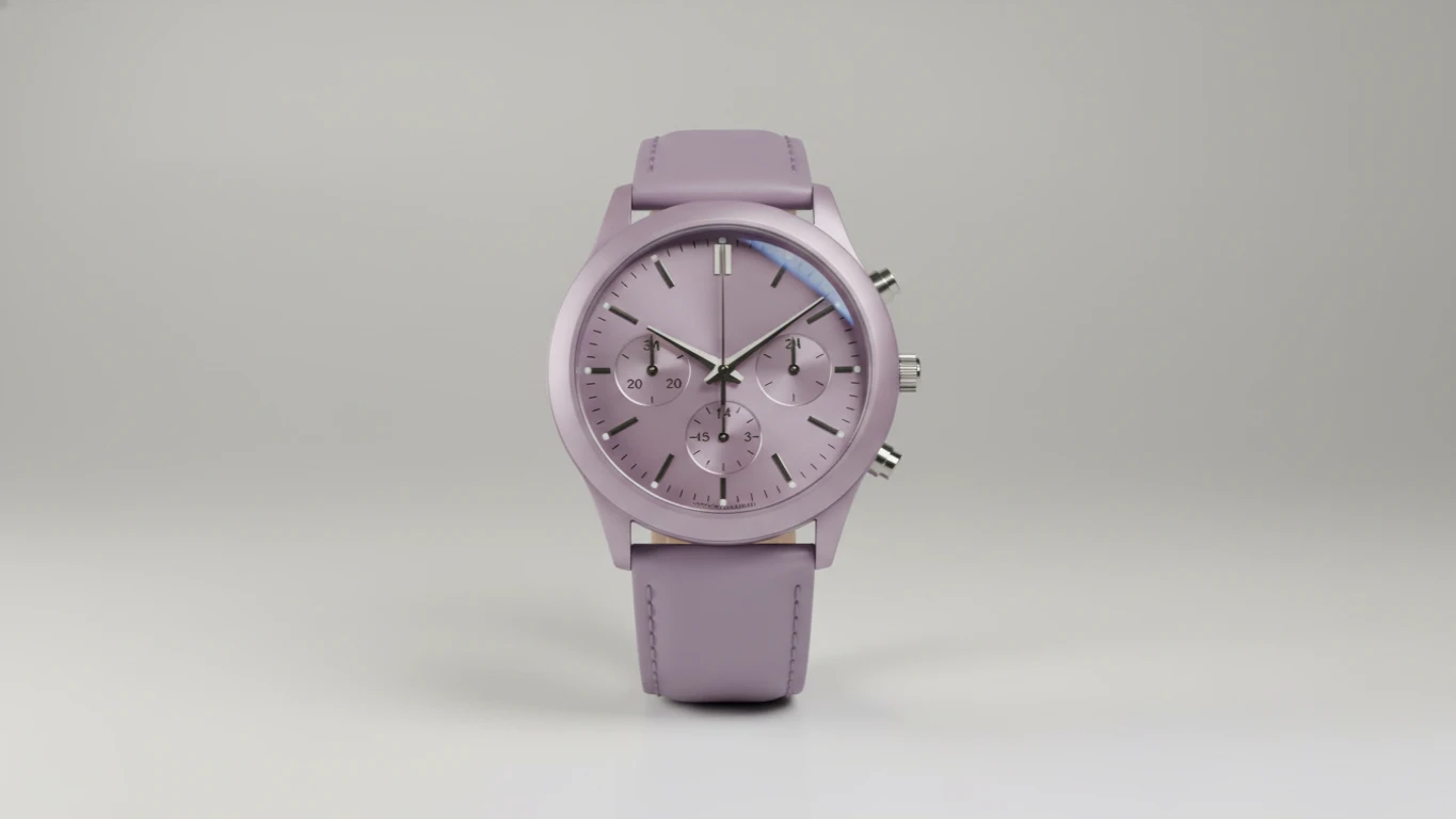 Relógio de Pulso Analógico Lilás