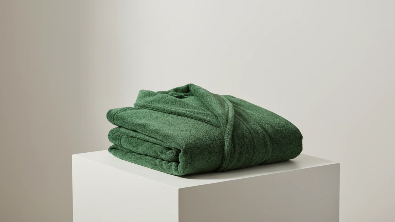 Roupão de Banho em Microfibra Verde