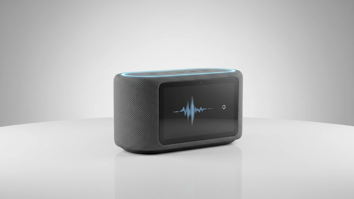 Smart Speaker com Tela e Assistente de Voz