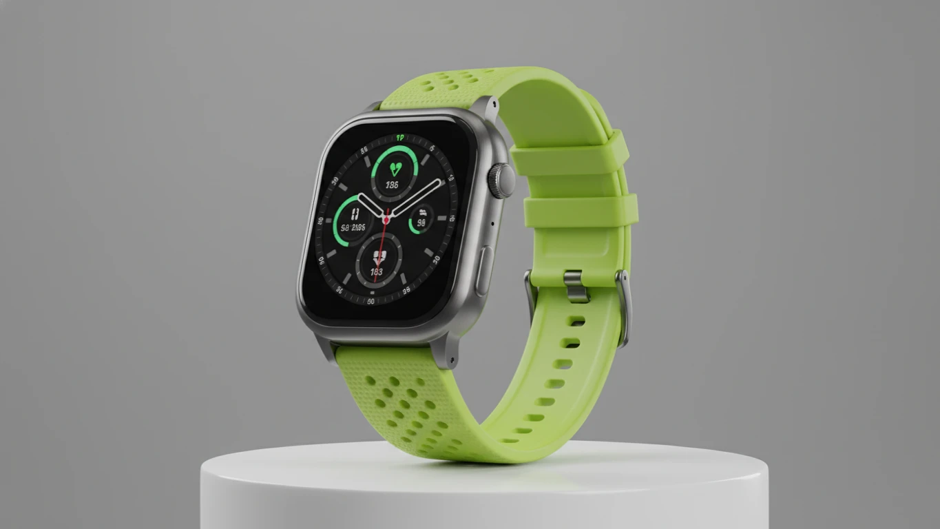 Smartwatch com Pulseira Esportiva Verde