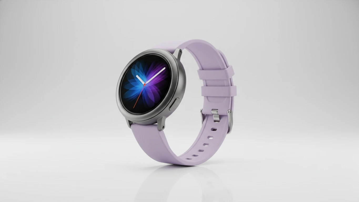 Smartwatch com Pulseira Lilás